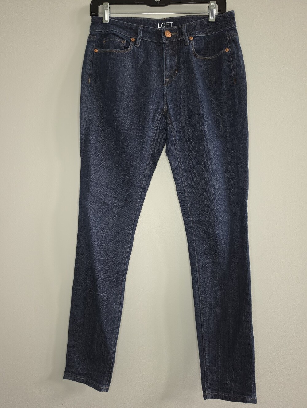LOFT Curvy Skinny Jeans Women’s Size 2 Dark Wash Stretch Denim